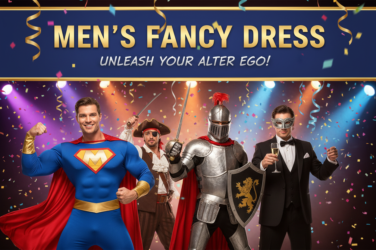 Men's Fancy Dress Costumes at Party Spirit including superhero, pirate and themed costumes