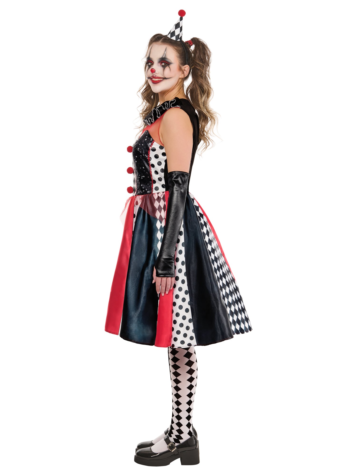 Monochrome Clown Dress