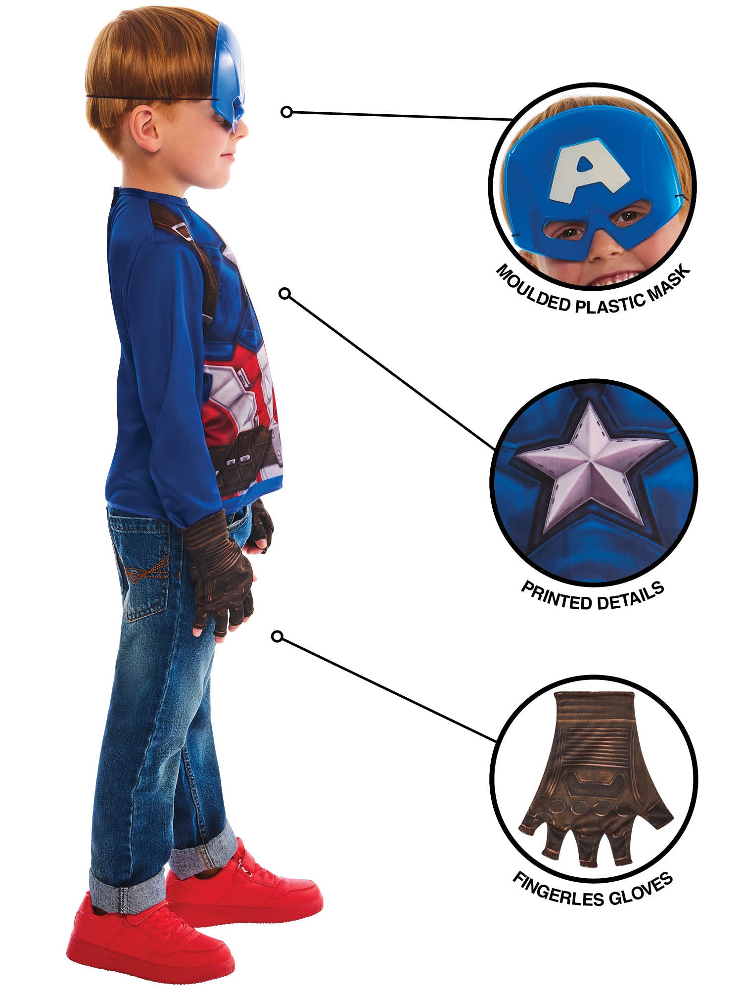 Captain America Dress Up Set
