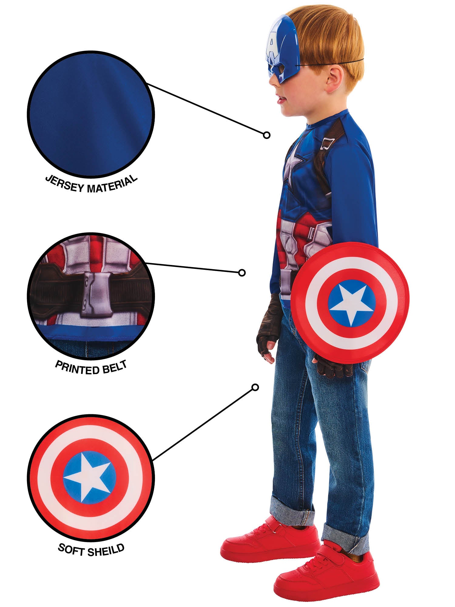Captain America Dress Up Set