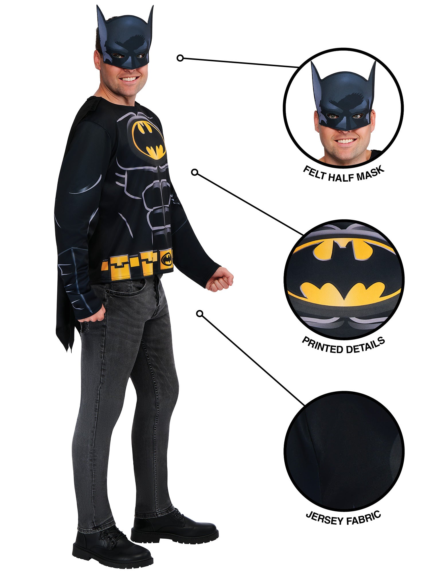Batman Top And Half Mask