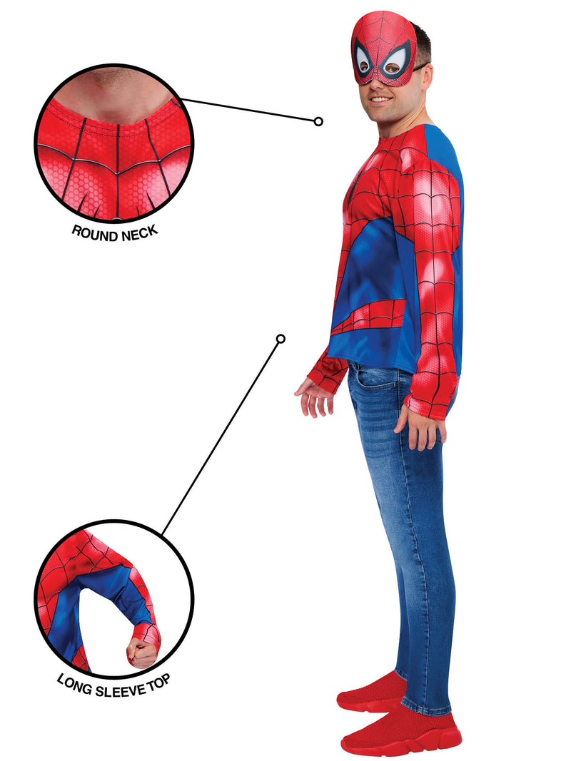 Spider-Man Top And Half Mask