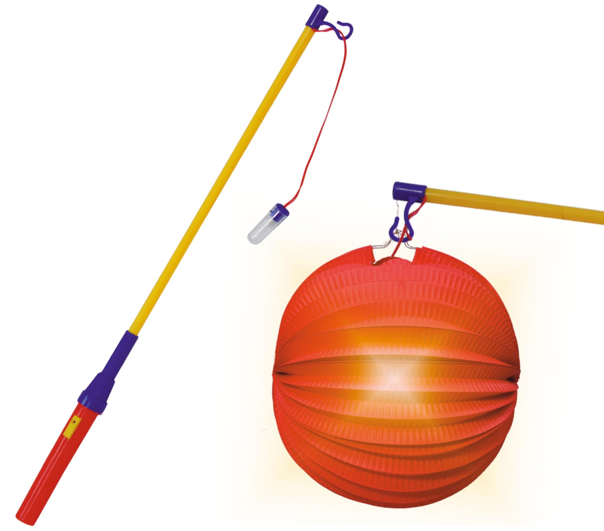 WAND WITH LIGHT FOR LANTERN, 50 CM