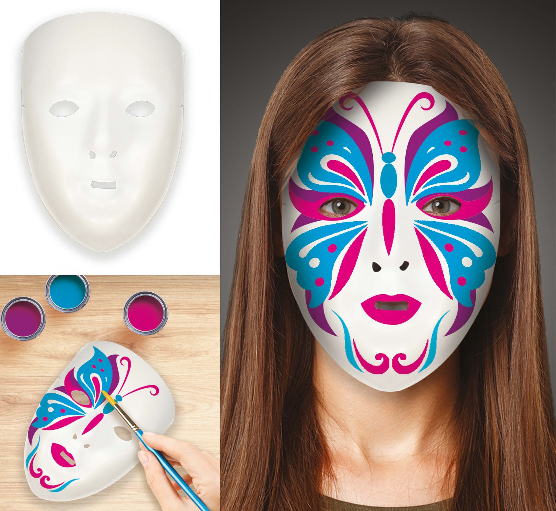 WHITE MASK PVC