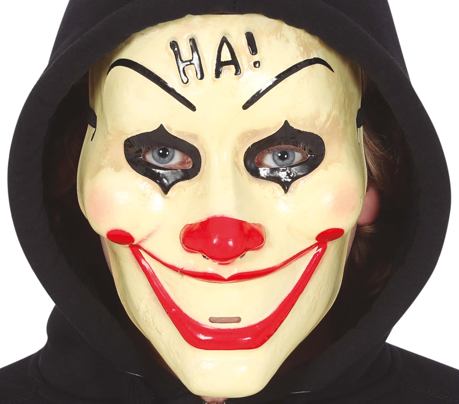 CLOWN MASK "HA!" PVC