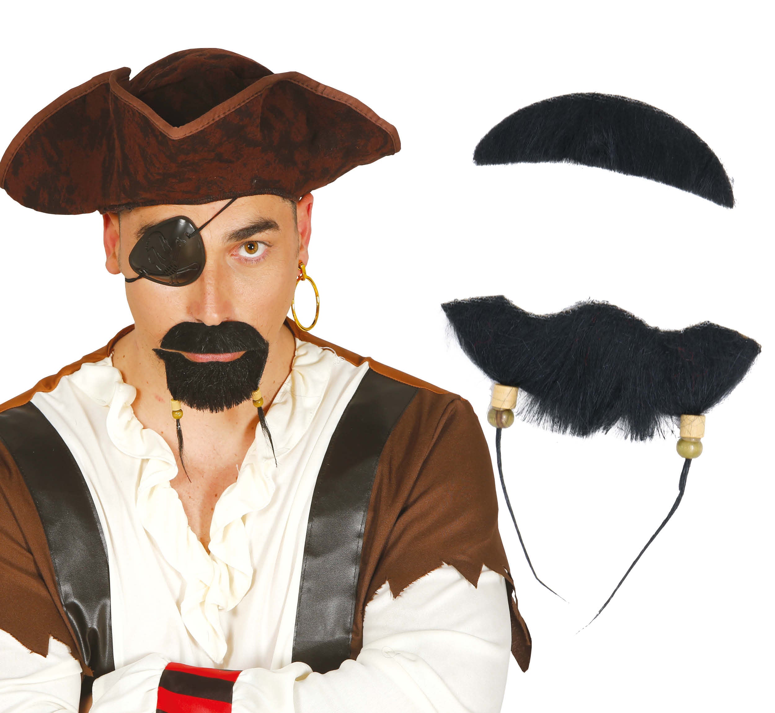 PIRATE GOATEE AND MOUSTACHE