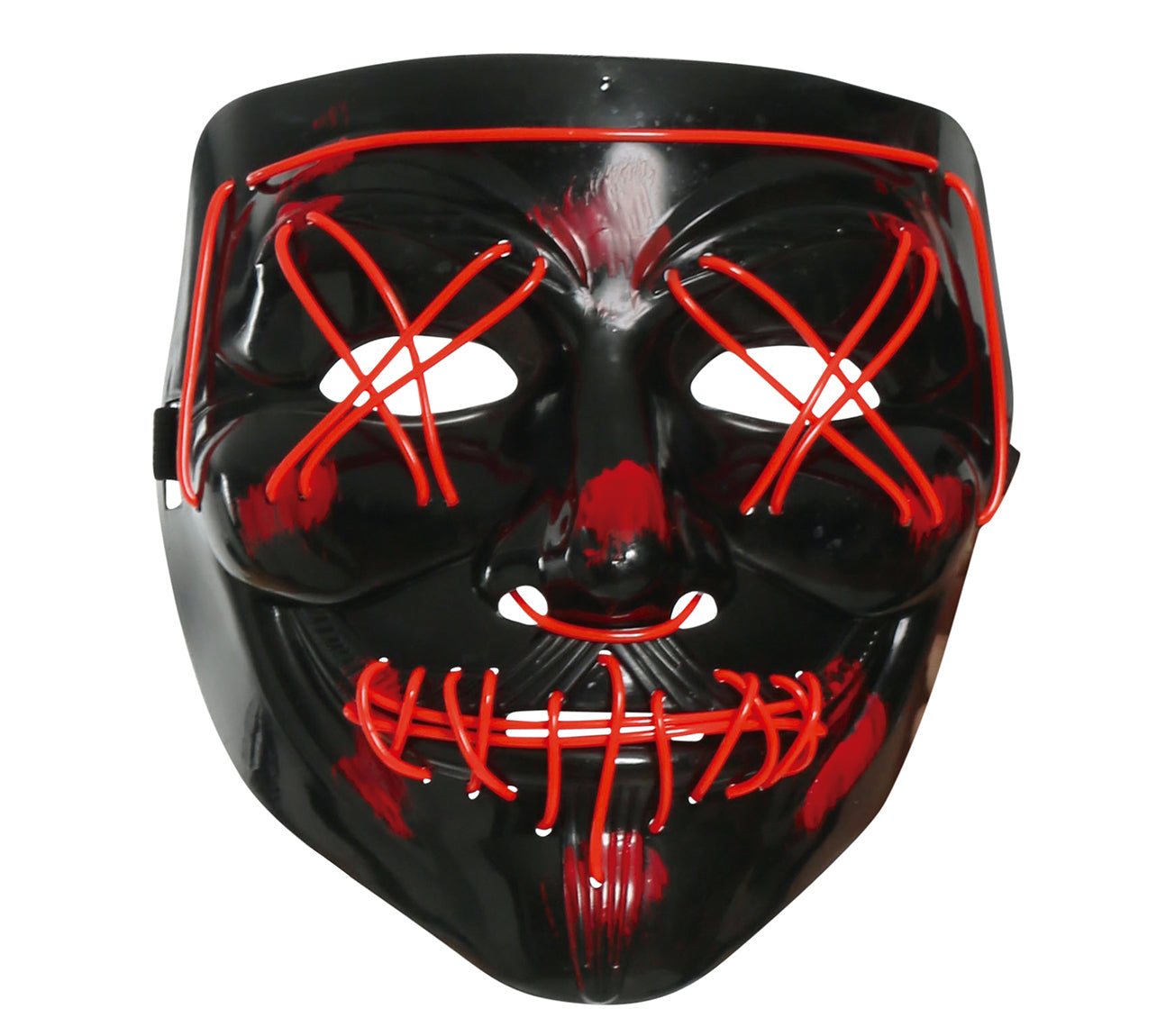 BLACK MASK ASSORTED LIGHTS PVC
