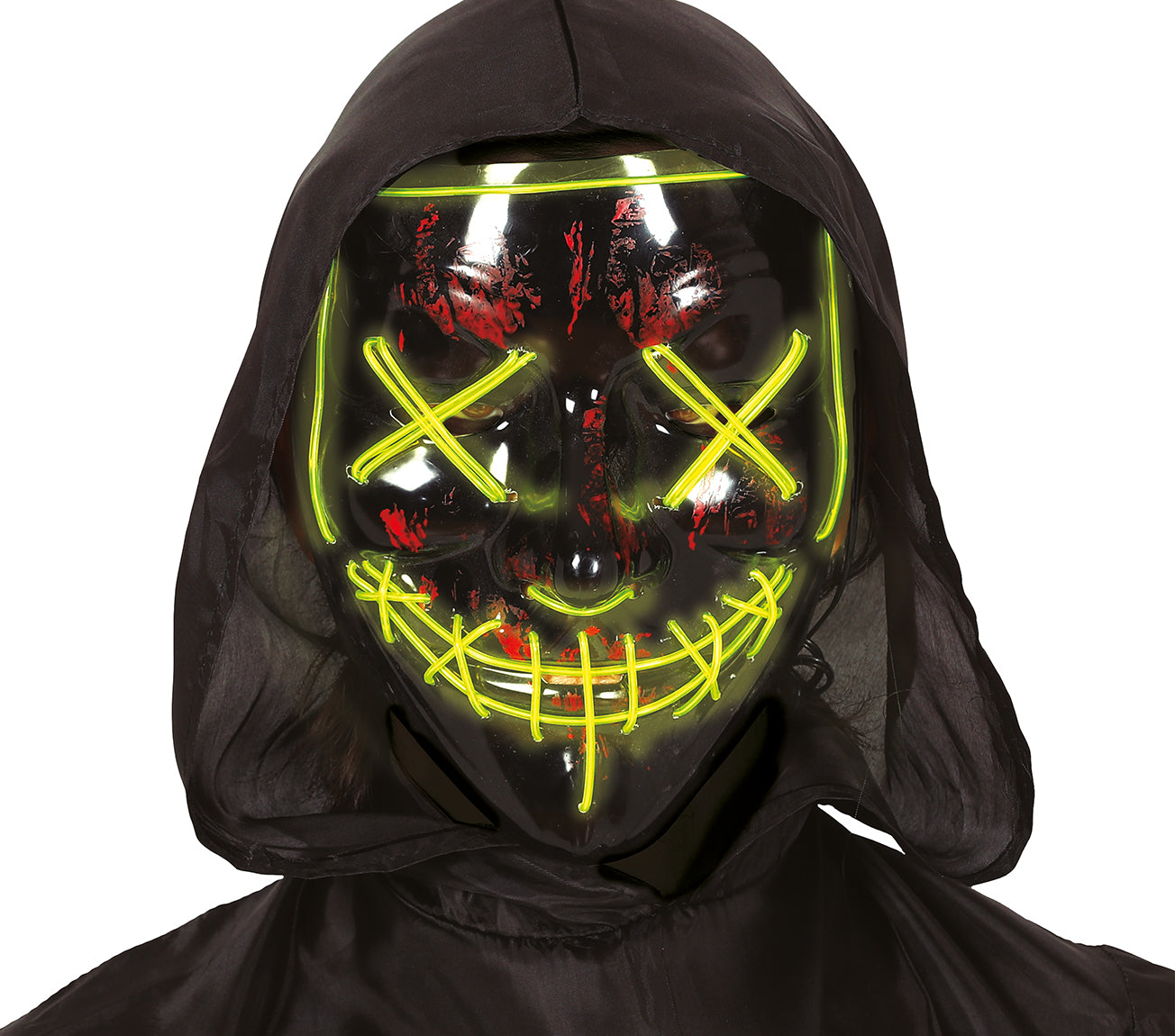 BLACK MASK ASSORTED LIGHTS PVC