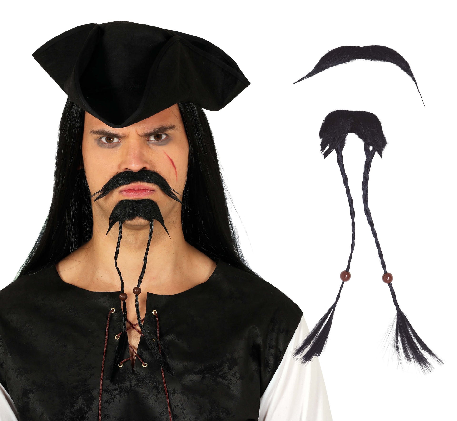 PIRATE GOATEE AND MOUSTACHE