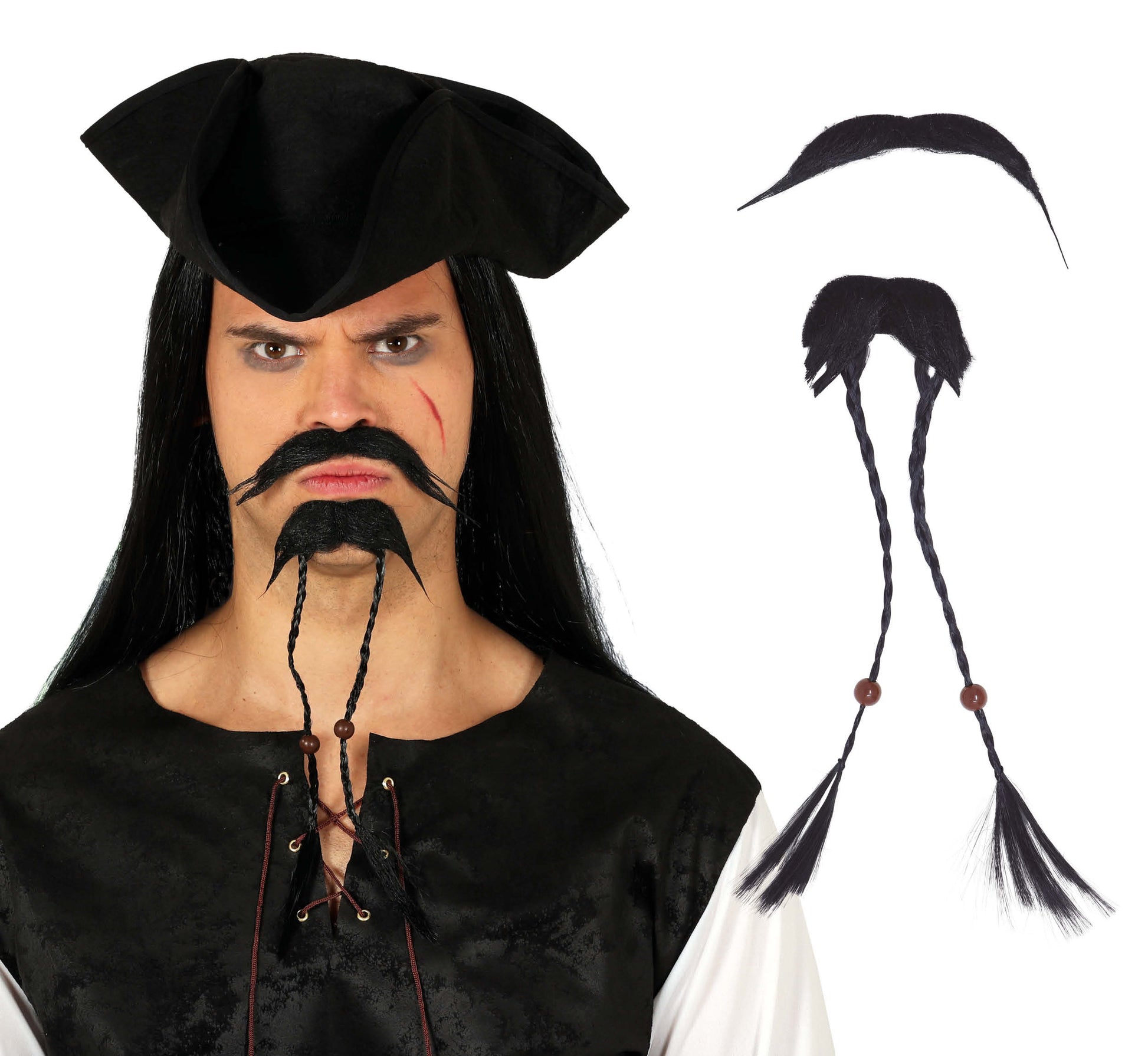 PIRATE GOATEE AND MOUSTACHE