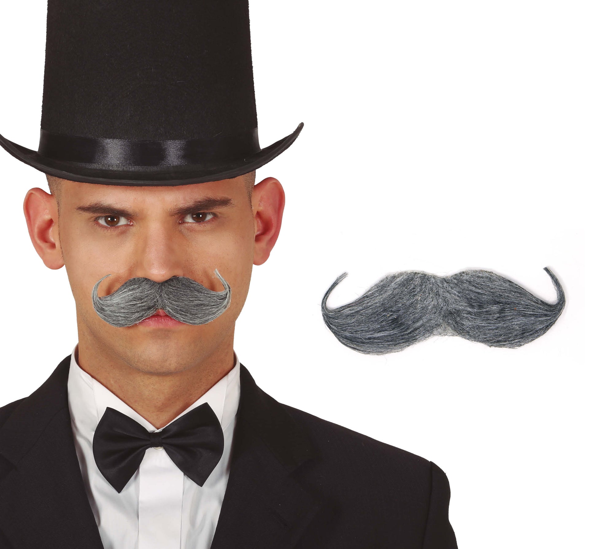 GRAY ENGLISH MOUSTACHE