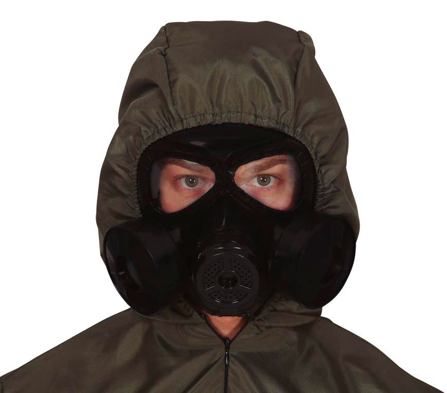 BLACK PVC GAS MASK