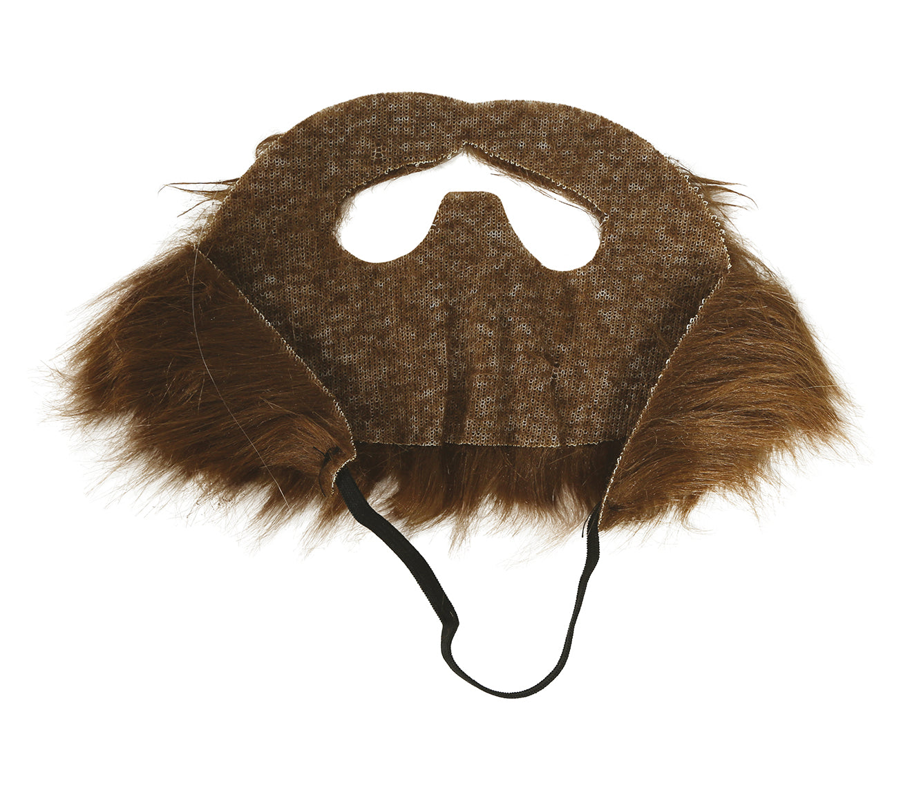 BROWN BEARD AND MOUSTACHE WITH ELASTIC G