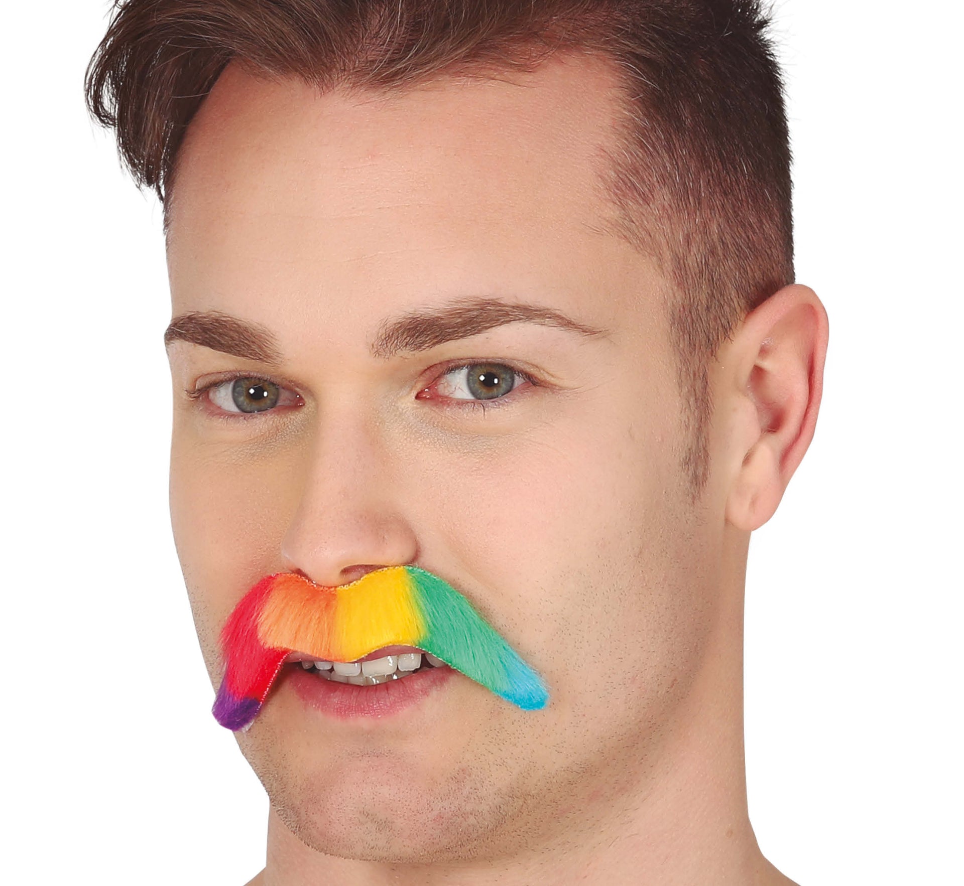 RAINBOW MOUSTACHE 10 CMS.