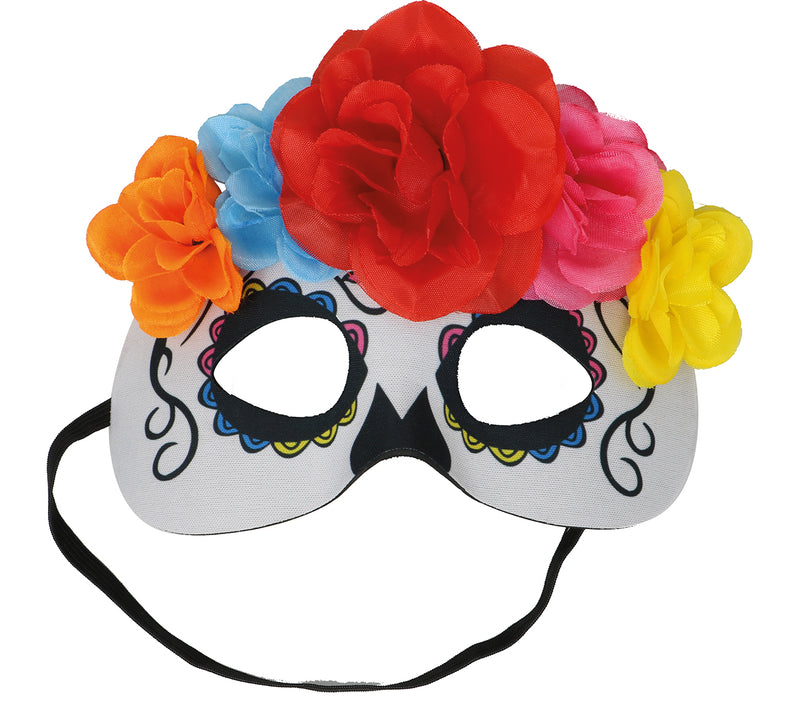 "LA CATRINA" WITH FLOWERS MASK