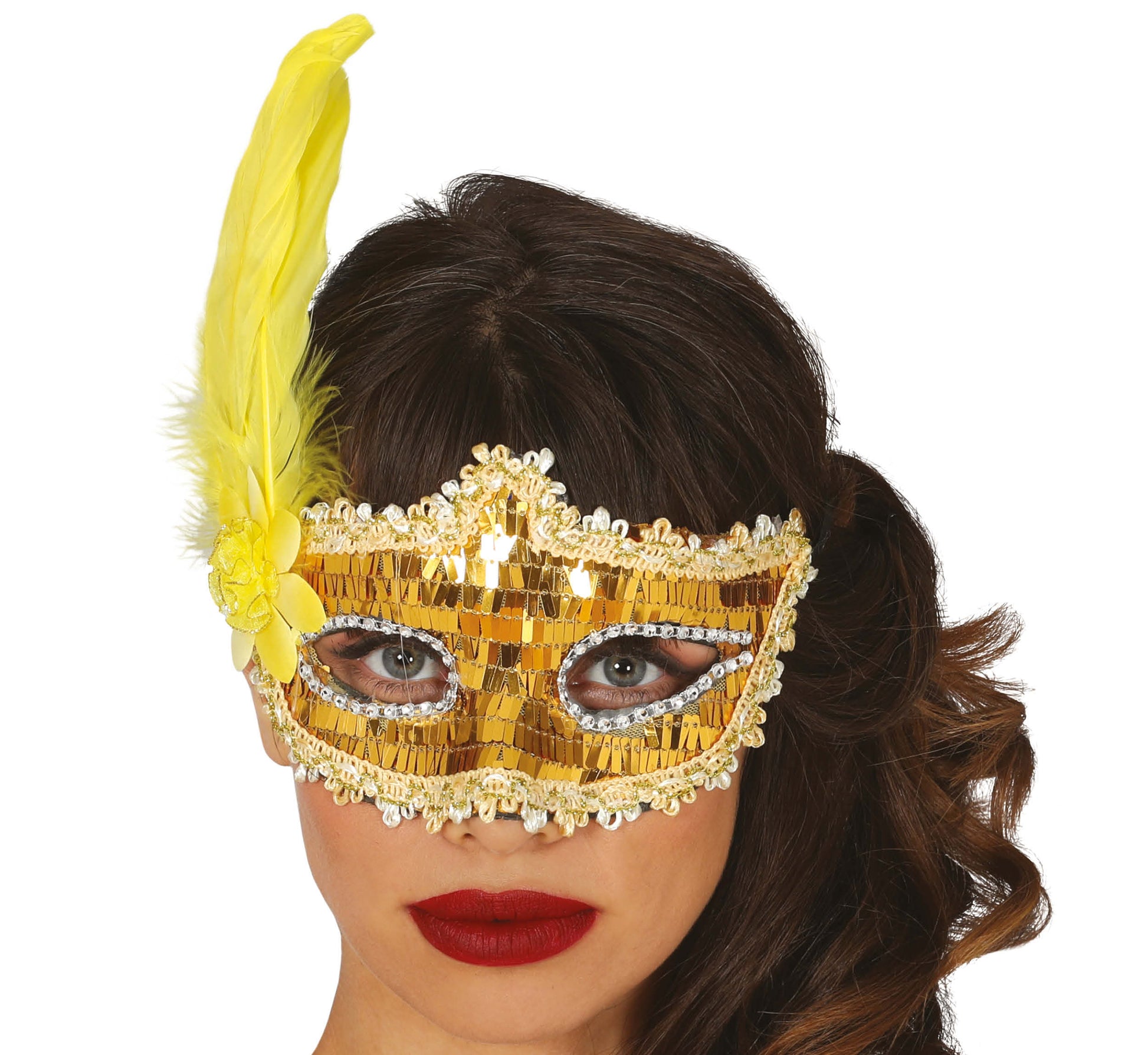 MASK WITH FEATHER