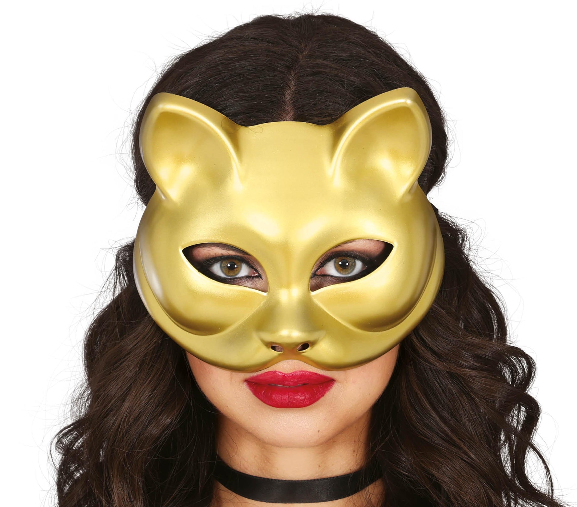 GOLD CAT MASK