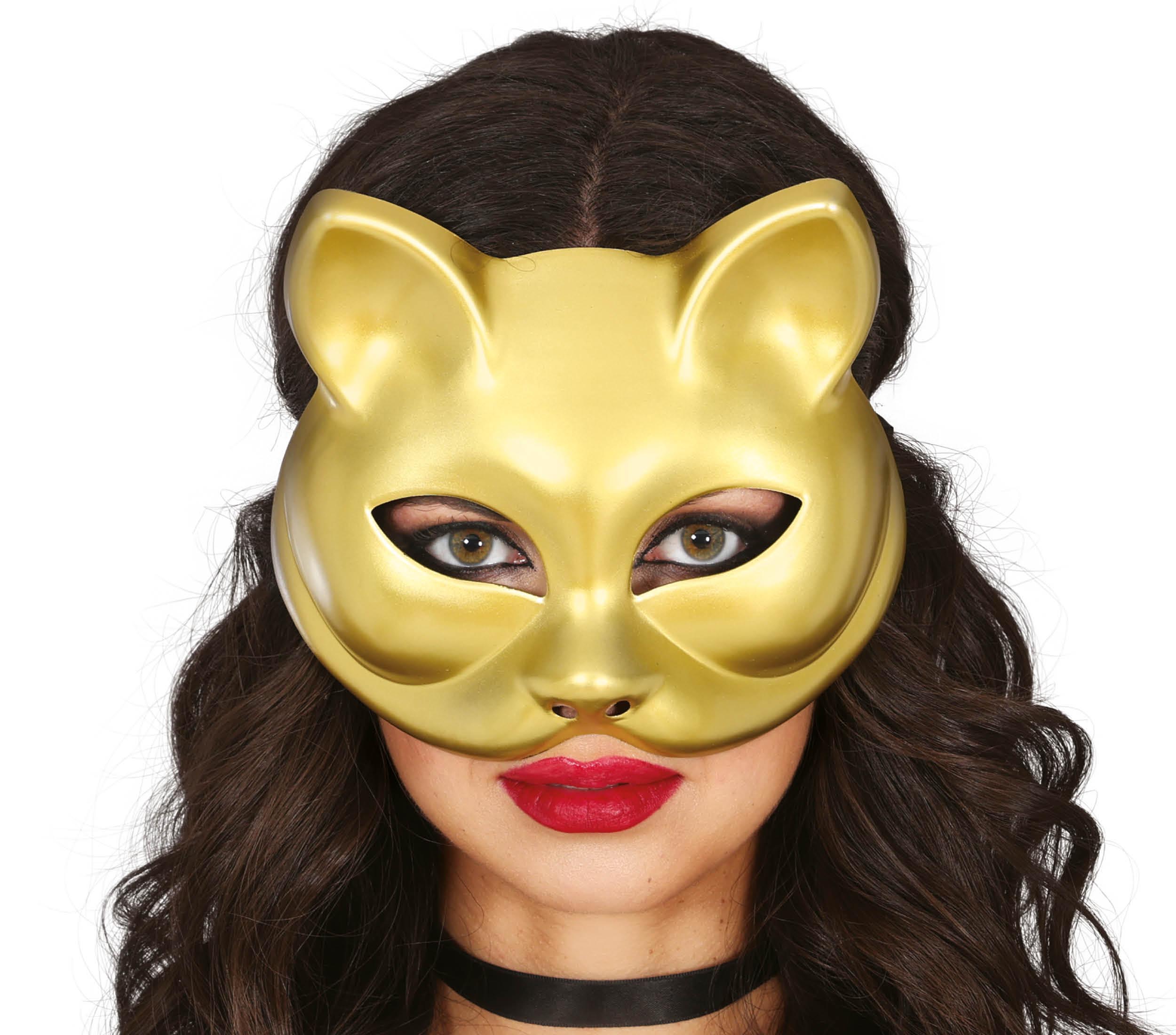 GOLD CAT MASK