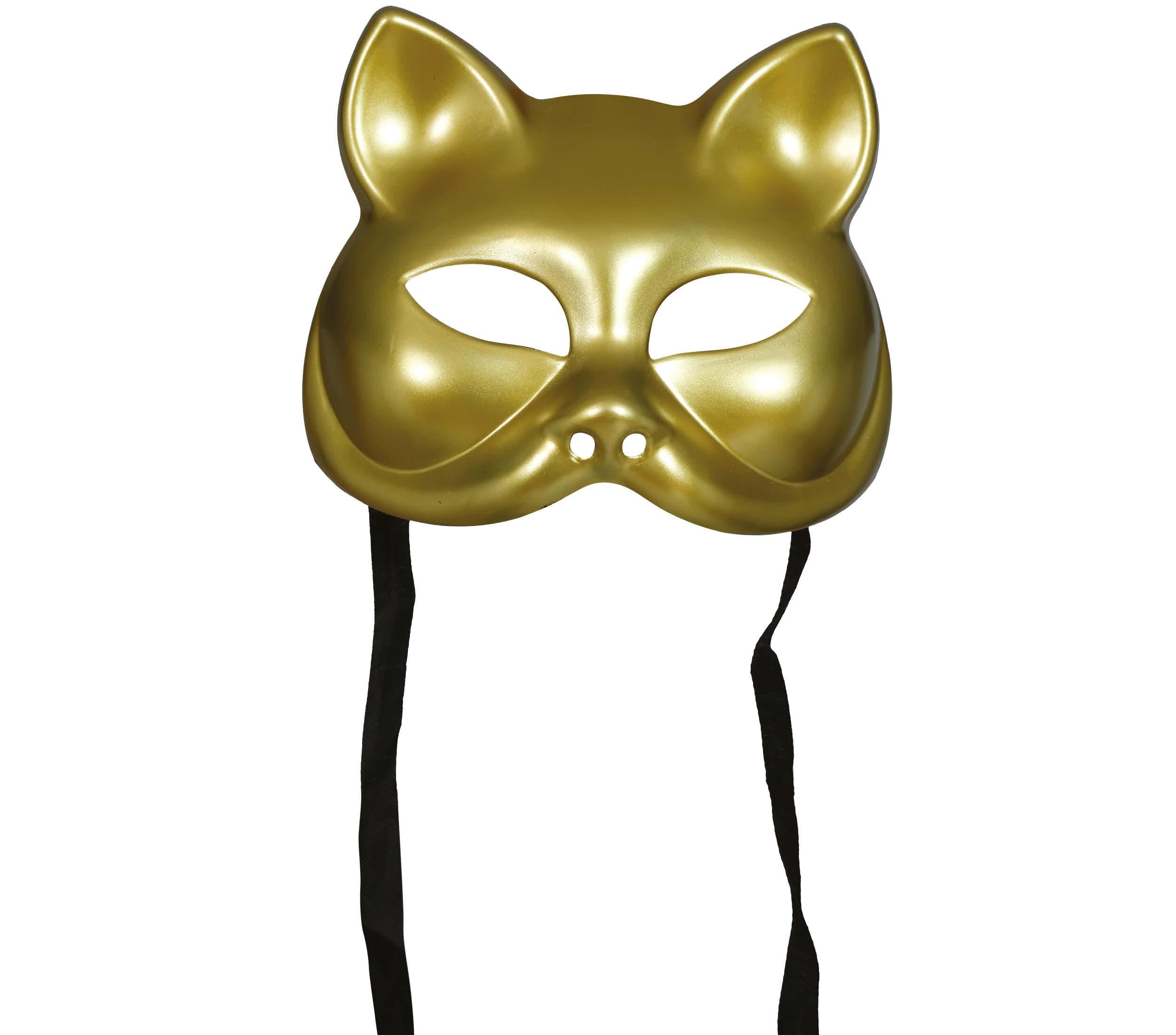 GOLD CAT MASK