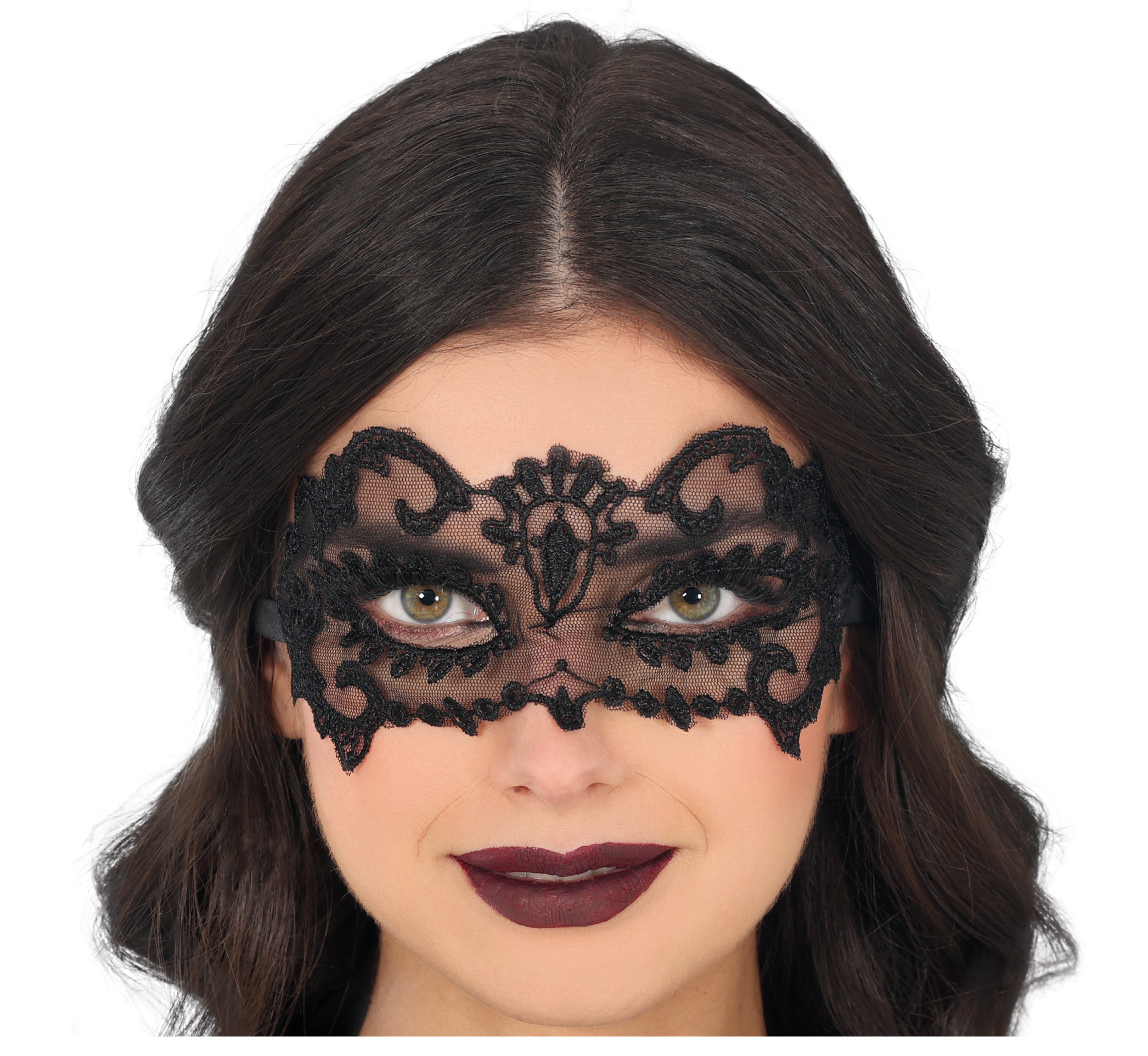 BLACK LACE MASK