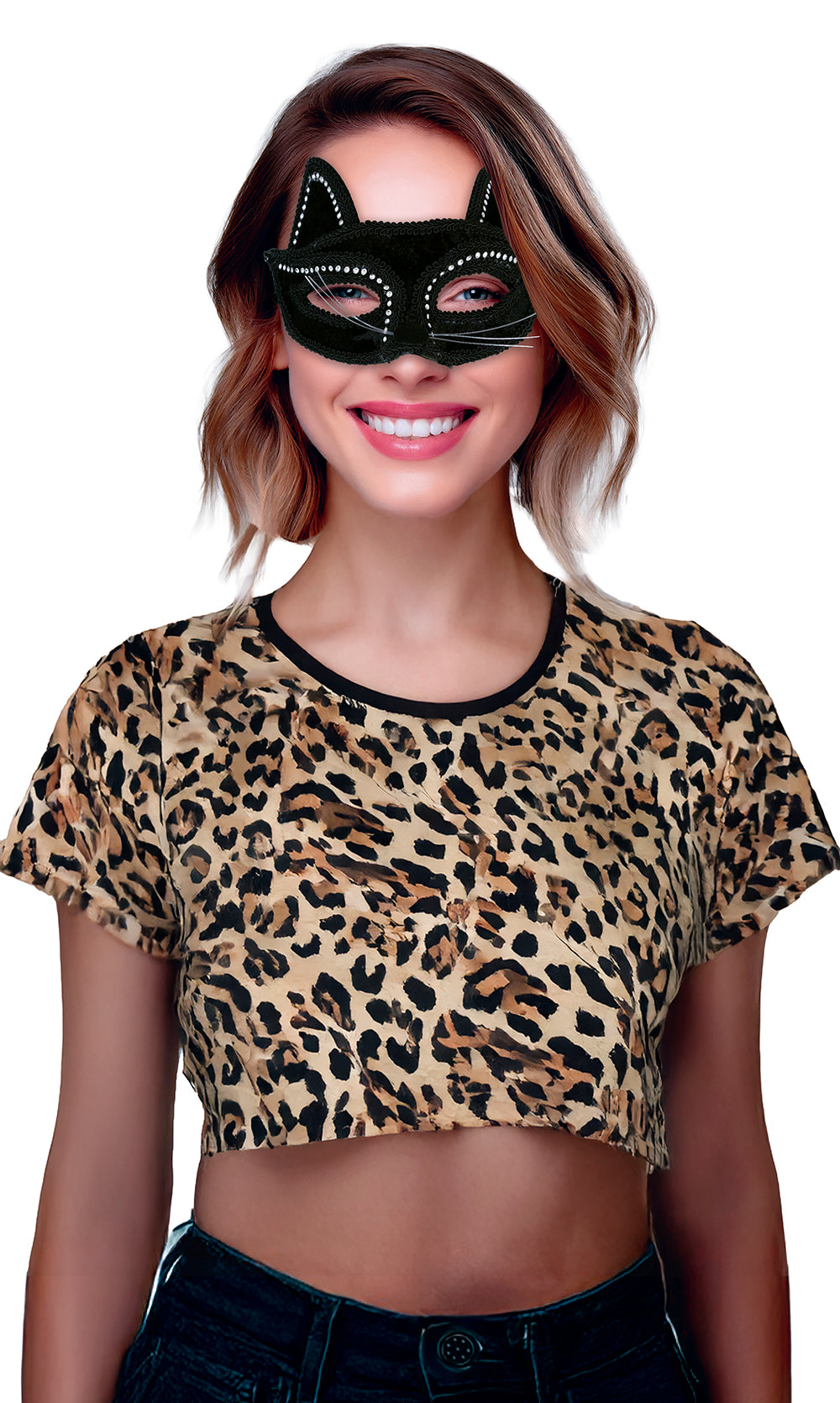 BLACK CAT MASK, ADULT