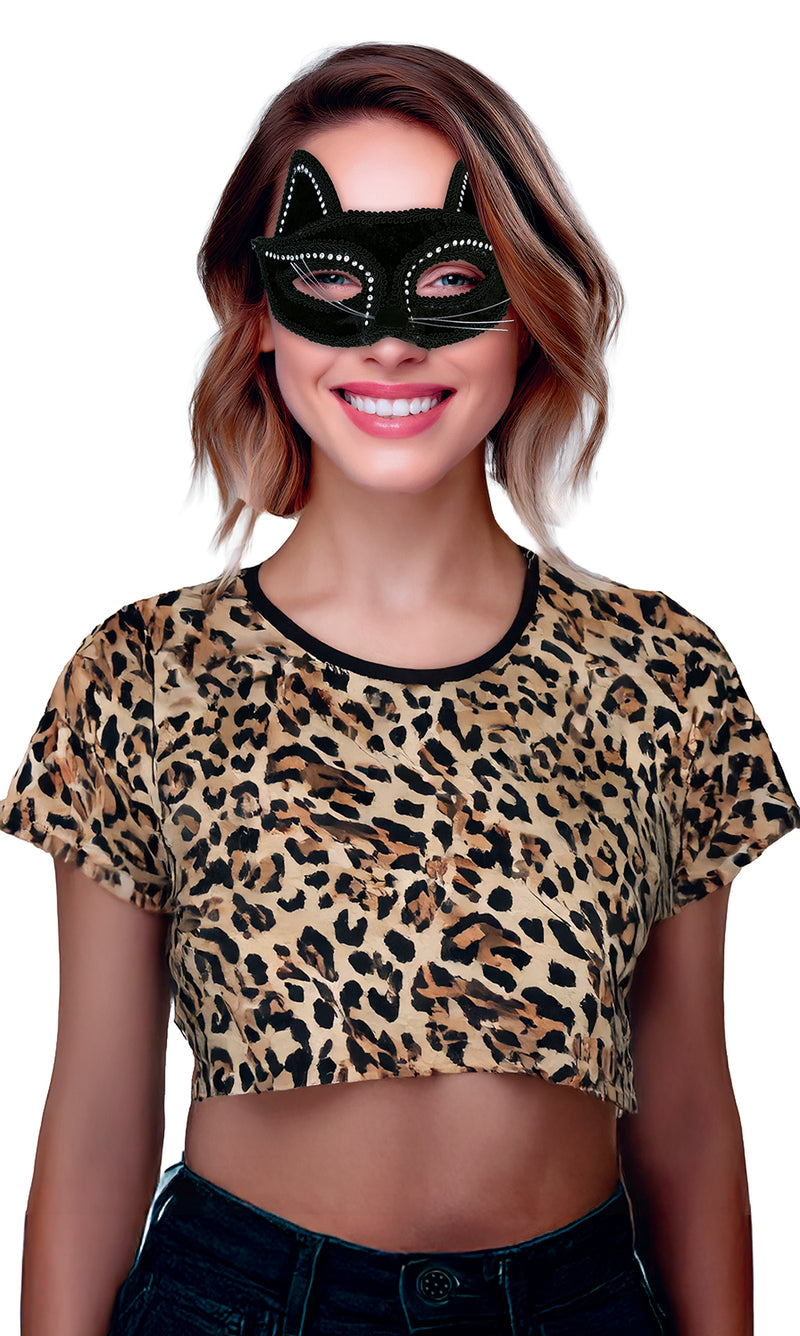 BLACK CAT MASK, ADULT