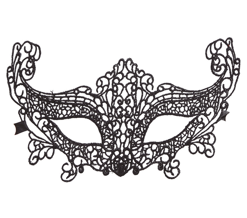 EMBROIDERED BLACK MASK