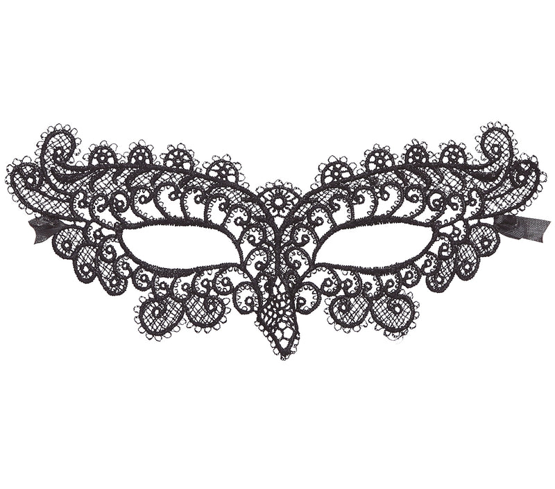 EMBROIDERED BLACK MASK
