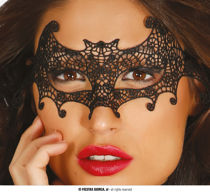 EMBROIDERED BAT MASK