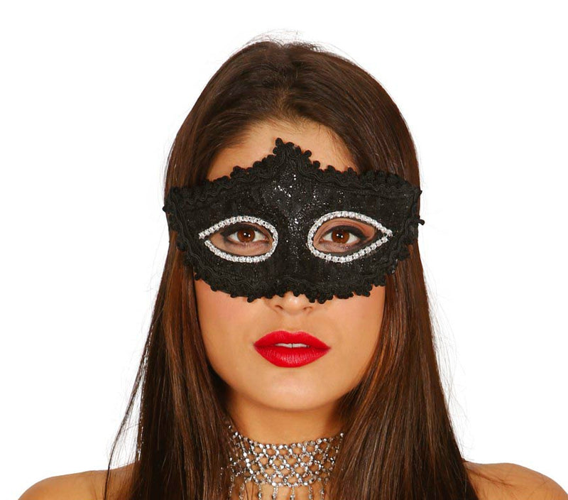 DECORATED BLACK MASK