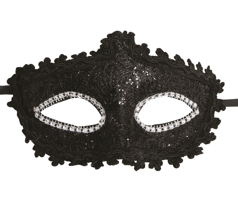 DECORATED BLACK MASK