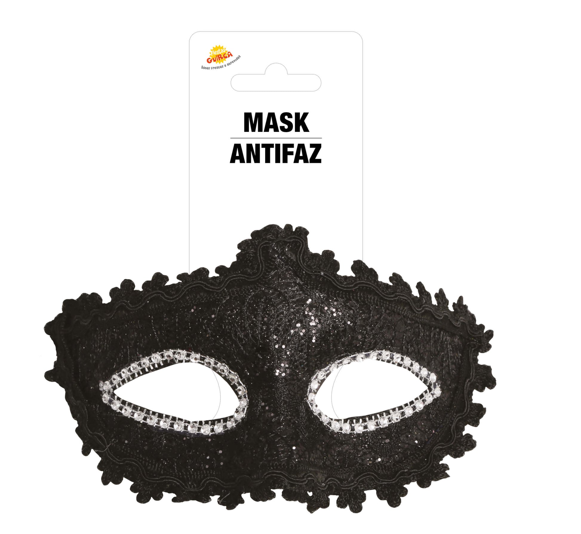 DECORATED BLACK MASK