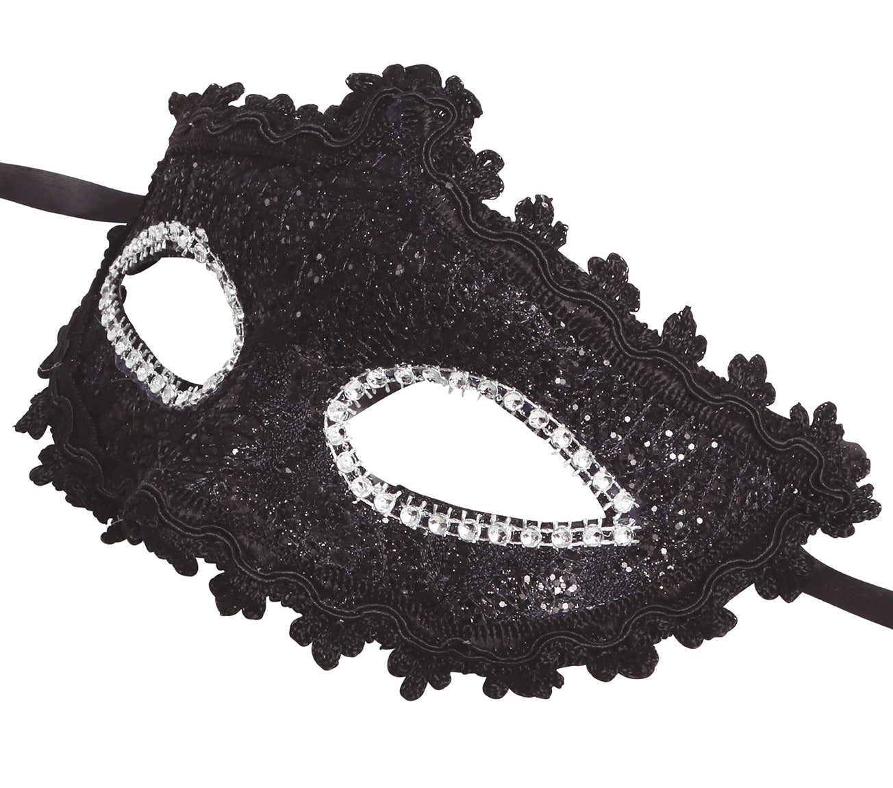 DECORATED BLACK MASK