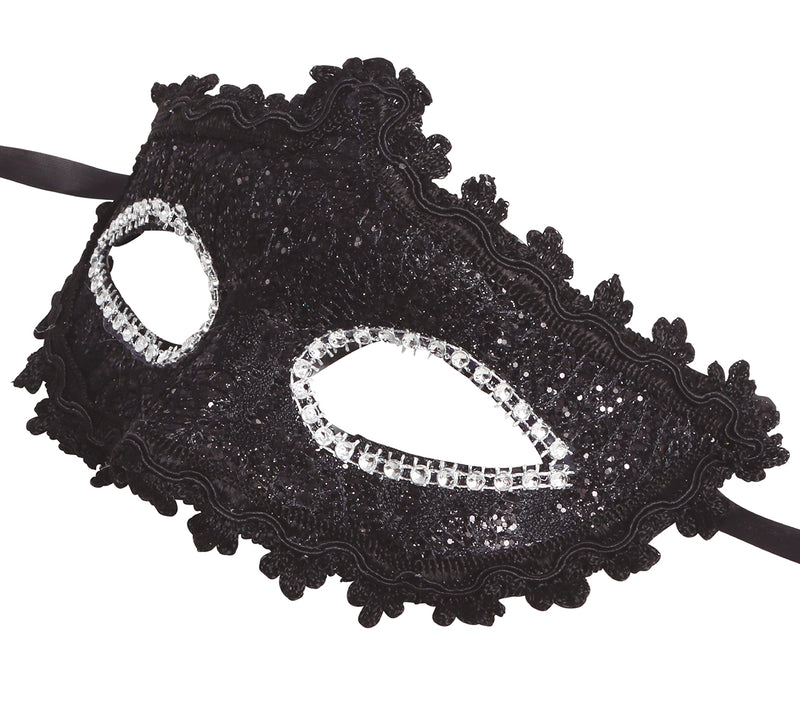 DECORATED BLACK MASK