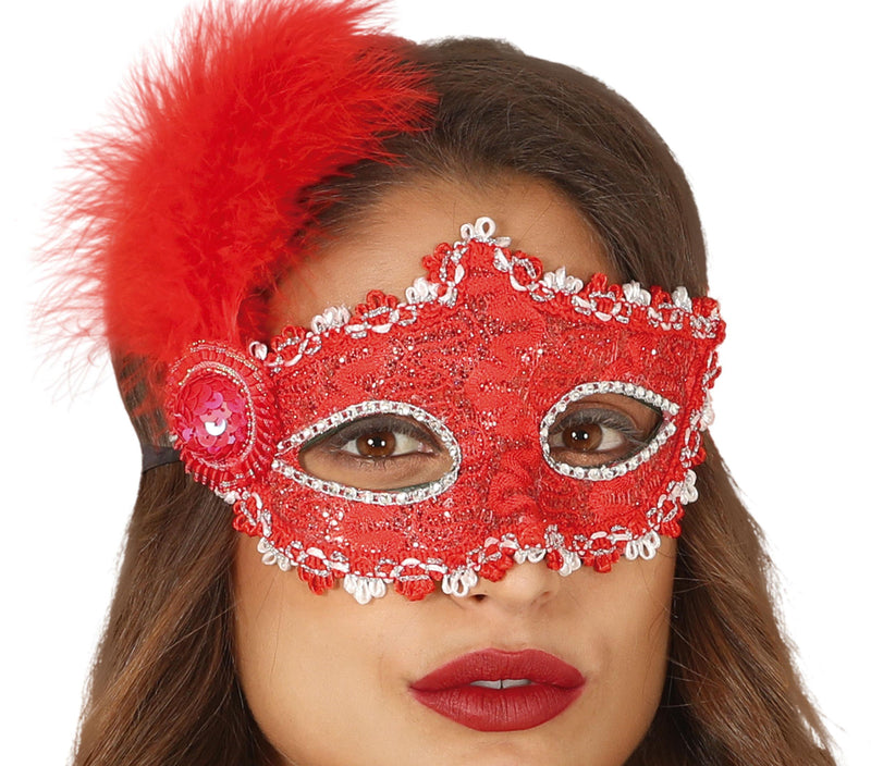 MASK WITH FEATHER