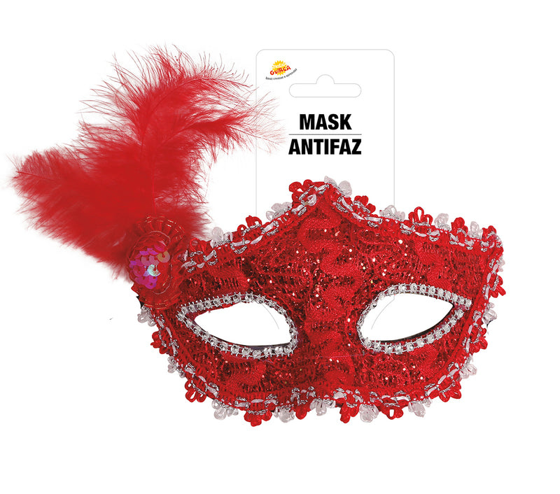 MASK WITH FEATHER