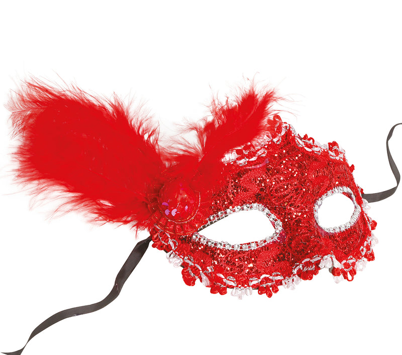 MASK WITH FEATHER
