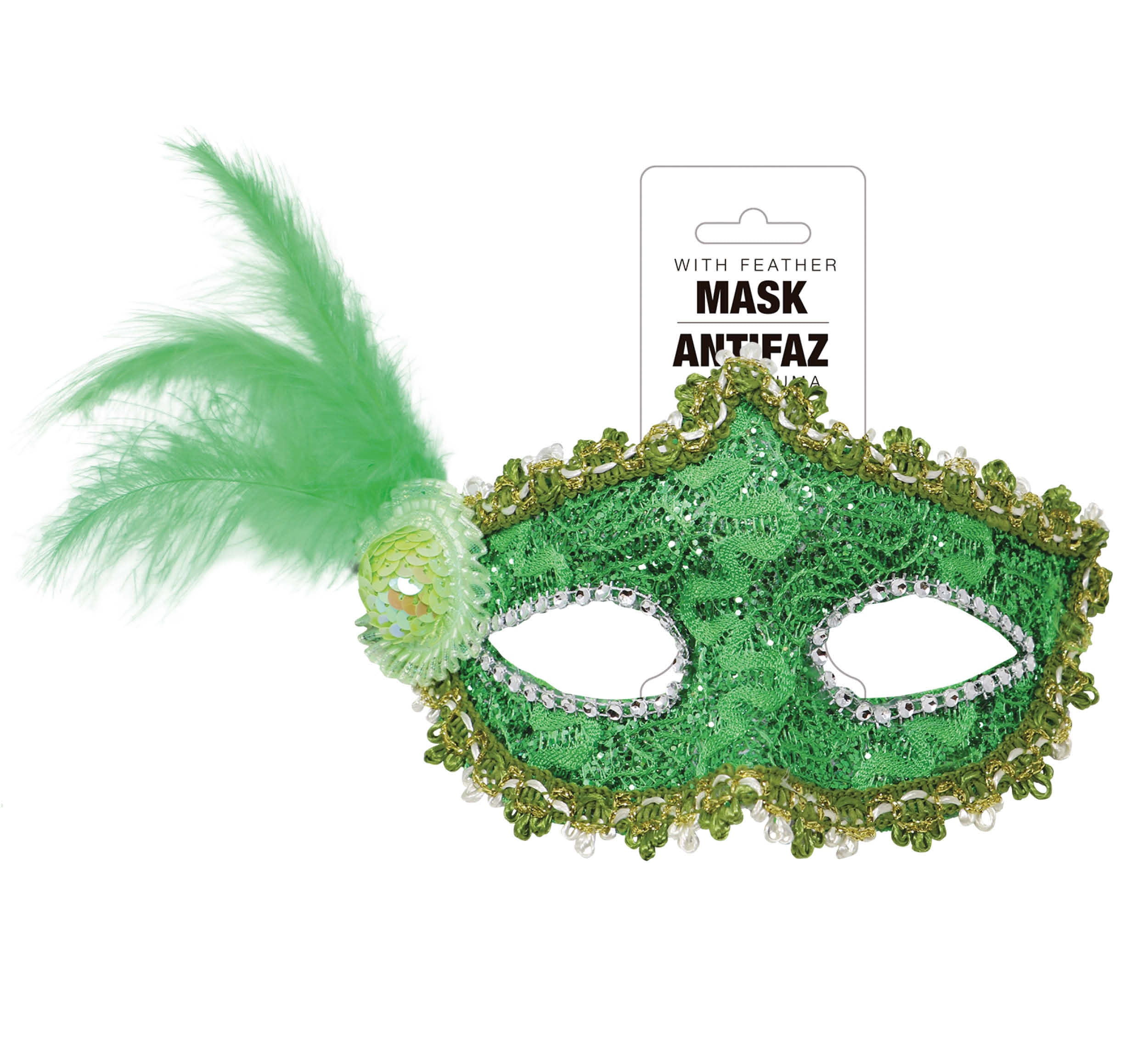 MASK WITH FEATHER