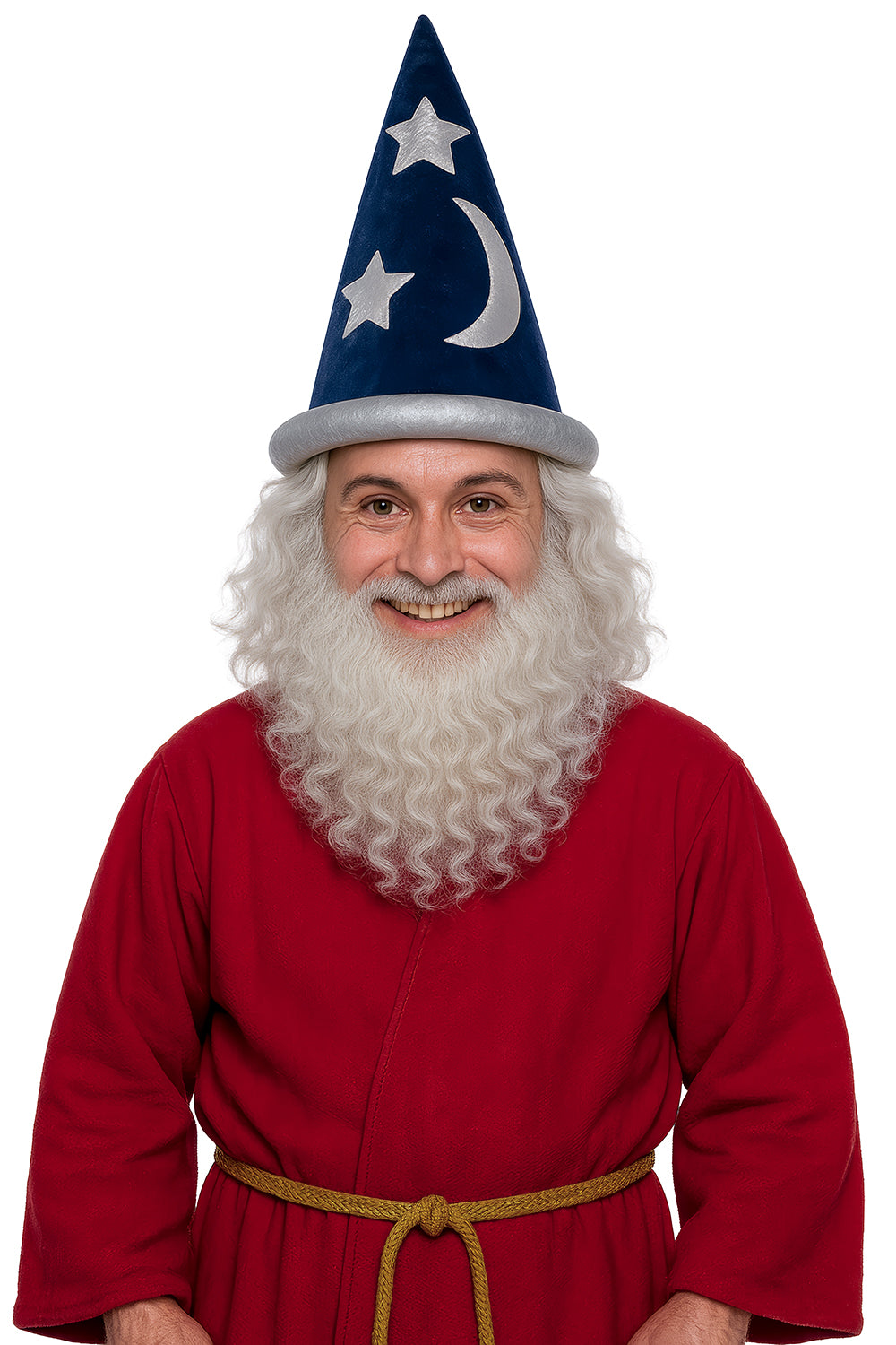 BLUE WIZARD HAT, VELVET
