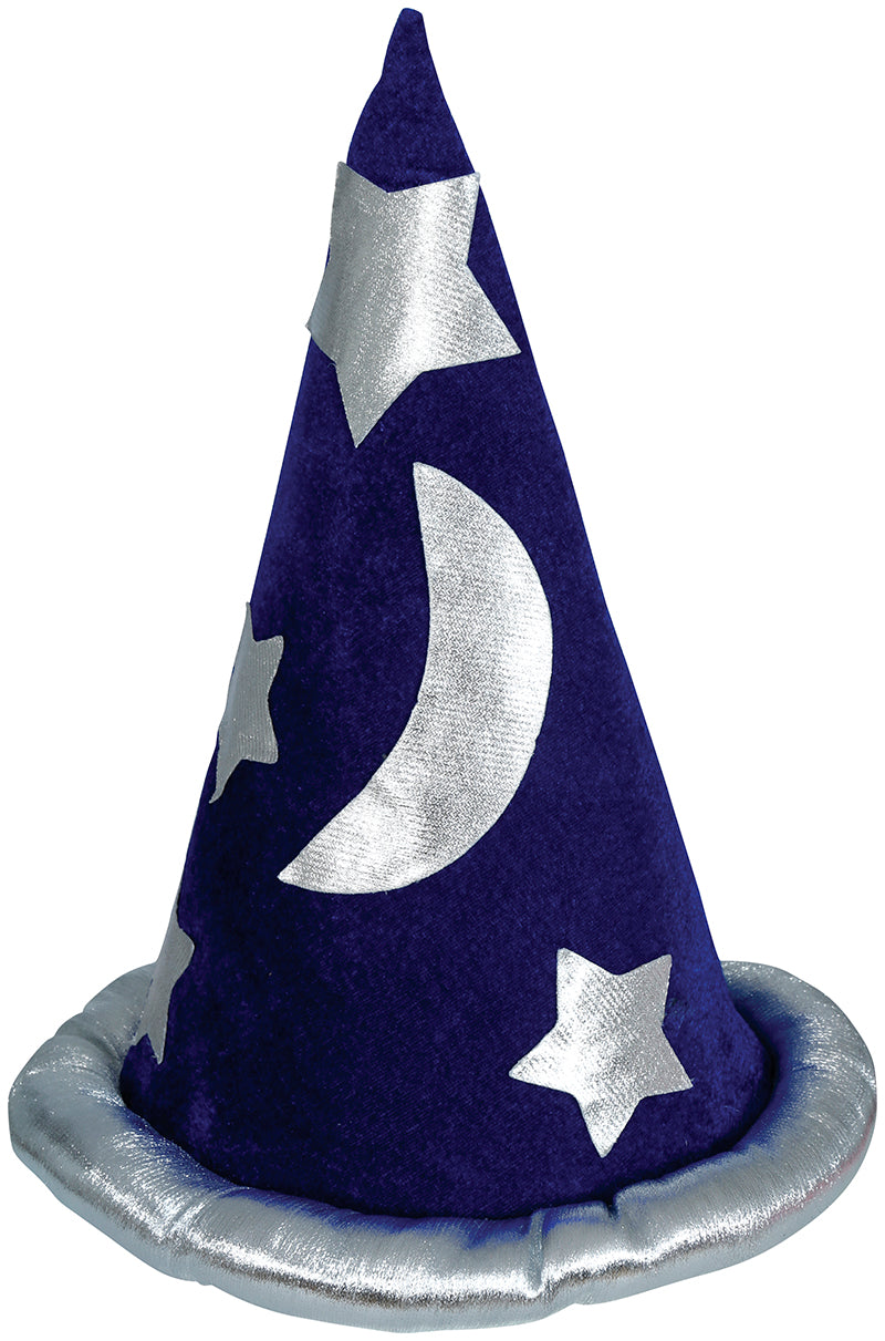 BLUE WIZARD HAT, VELVET