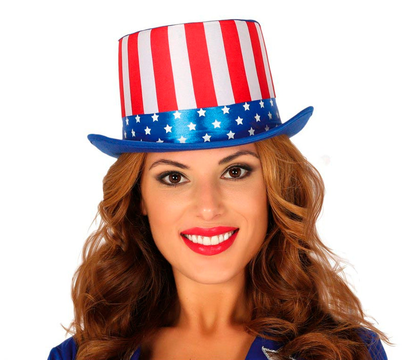 TOP HAT AMERICAN FLAG