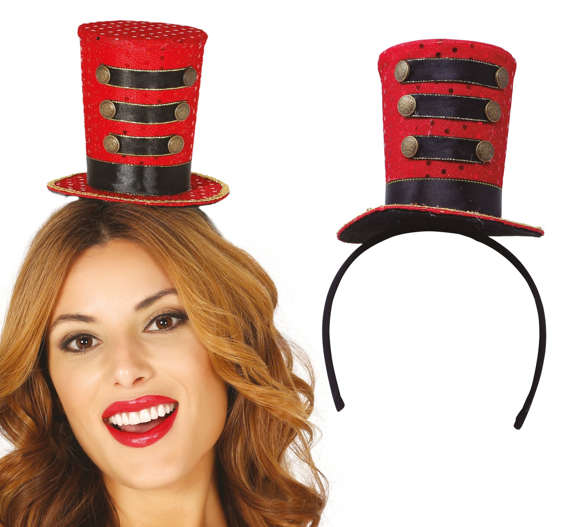TOP HAT MINI MAJORETTE RED