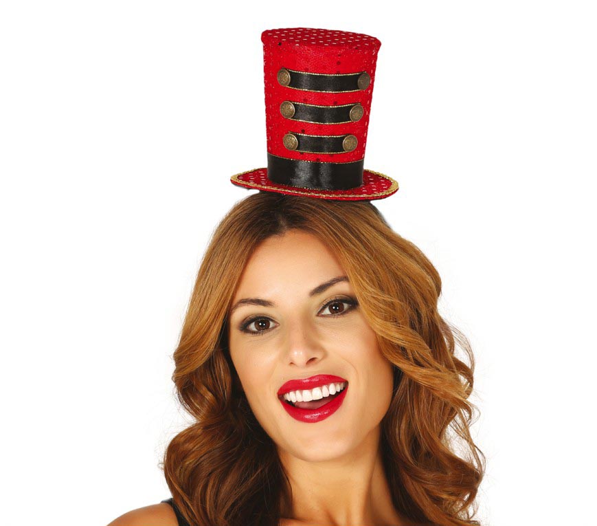 TOP HAT MINI MAJORETTE RED