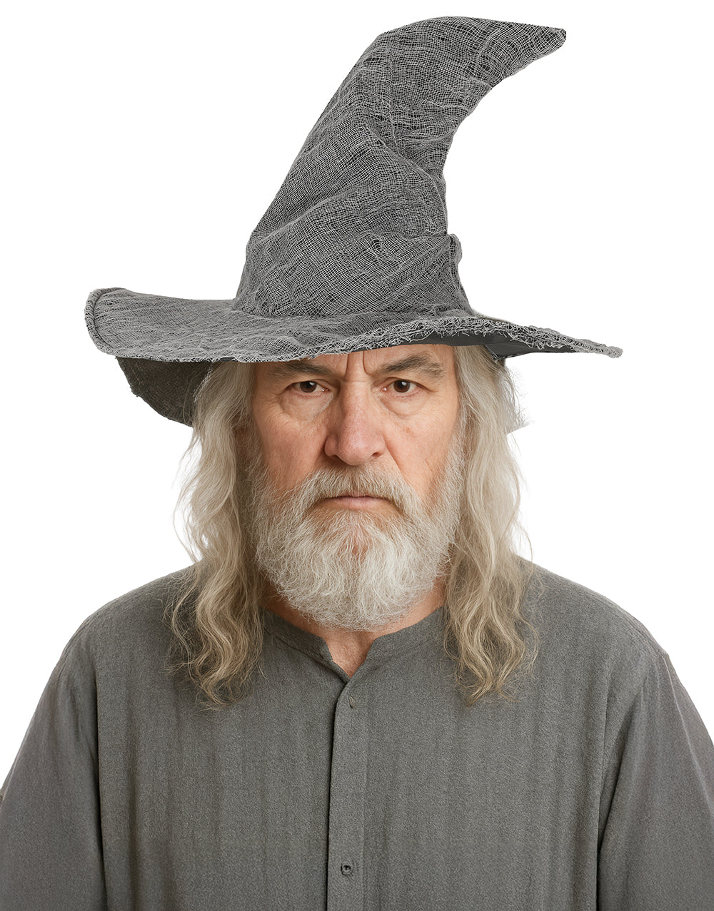 GREY WIZARD HAT
