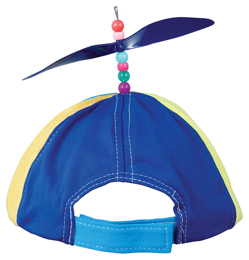 MULTICOLORED CAP WITH FAN