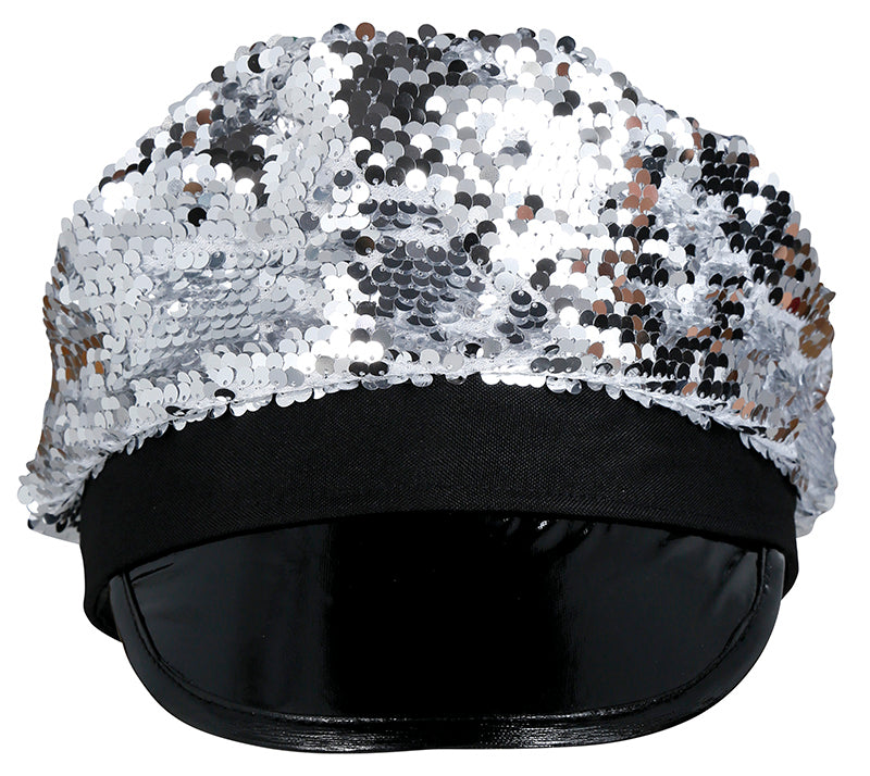 SILVER SEQUIN CAP