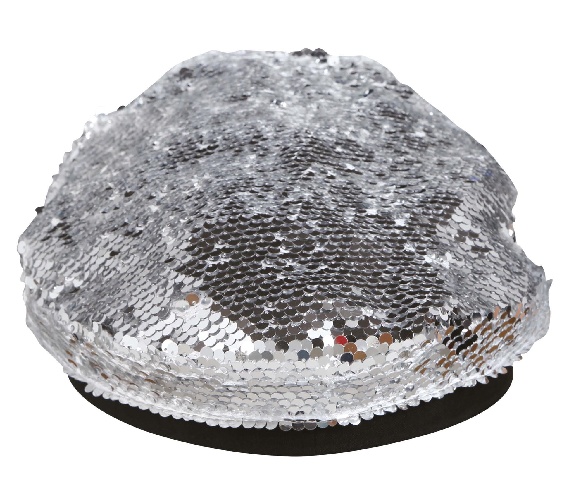 SILVER SEQUIN CAP