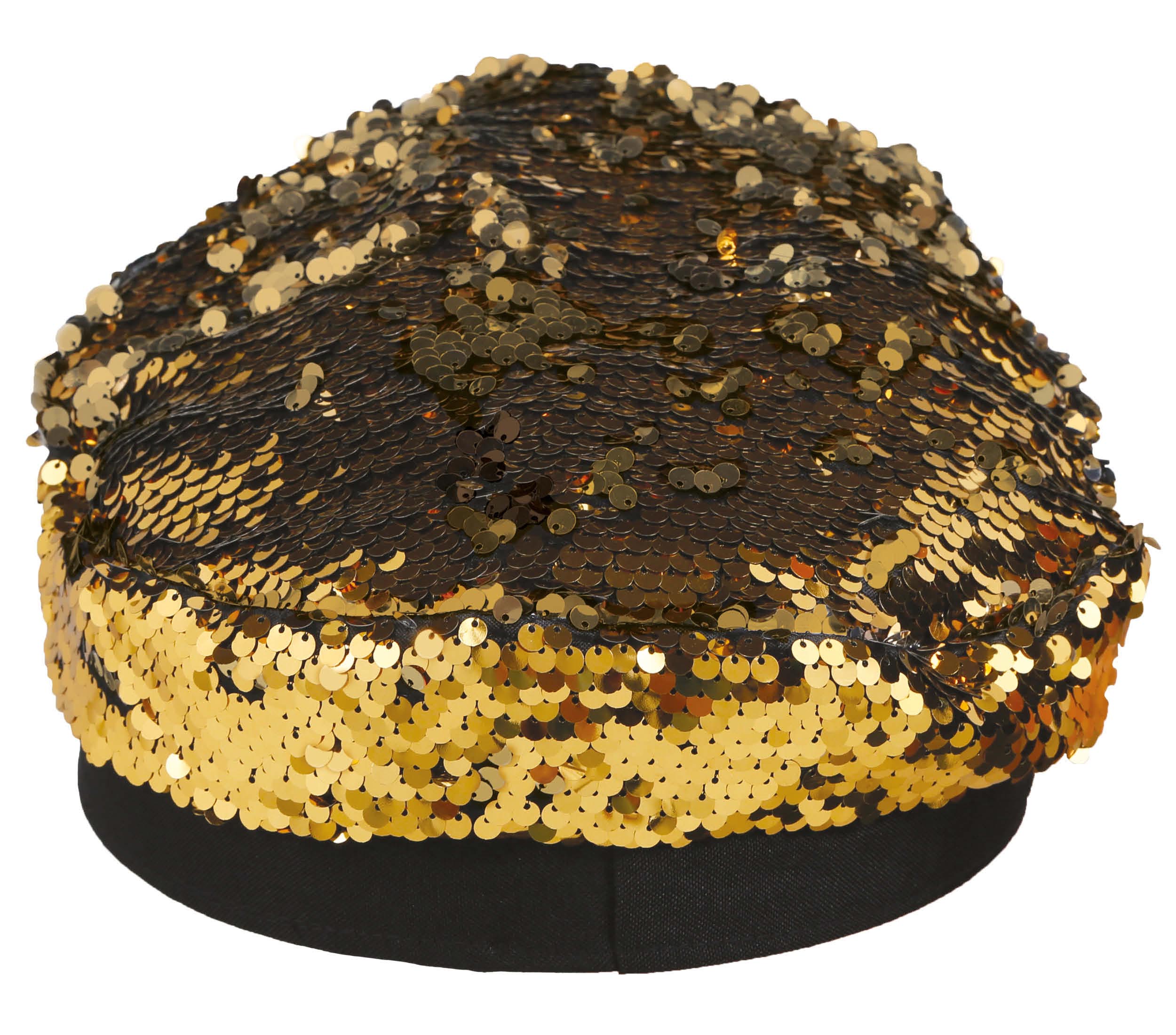 GOLD SEQUIN CAP