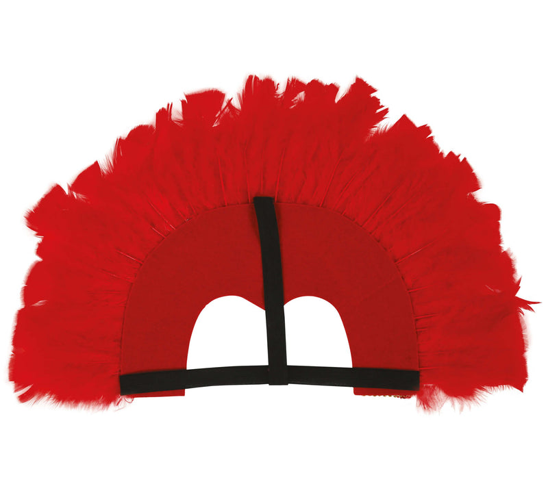 RED FEATHERS HEADDRESS