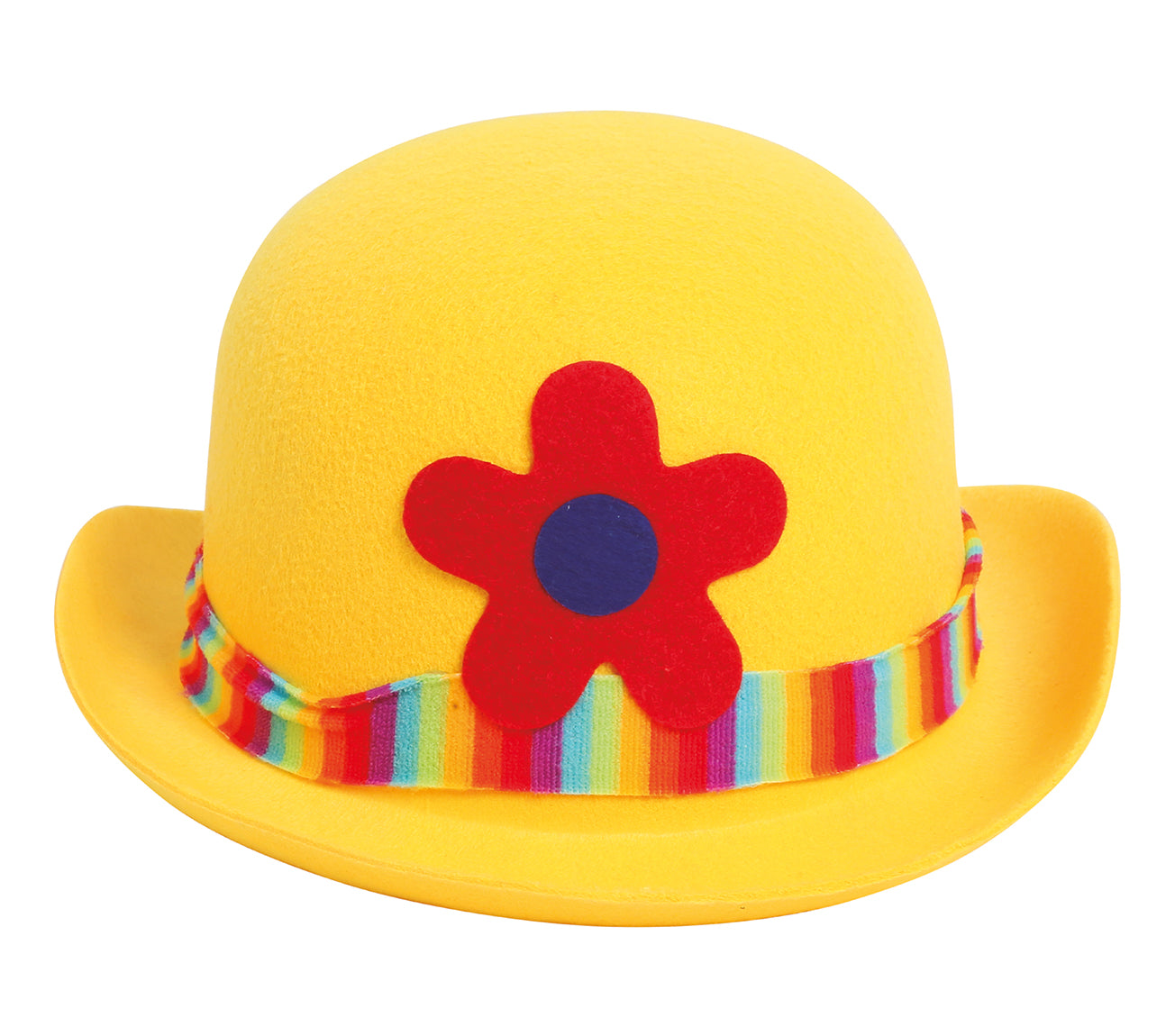 ASSORTED CLOWN FELT BOWLER HATS